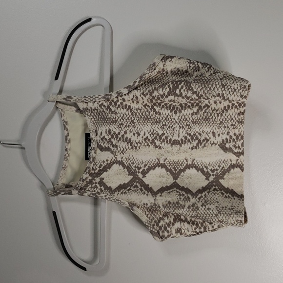 Beach Riot made in USA bikini top? reptile print - Picture 1 of 5